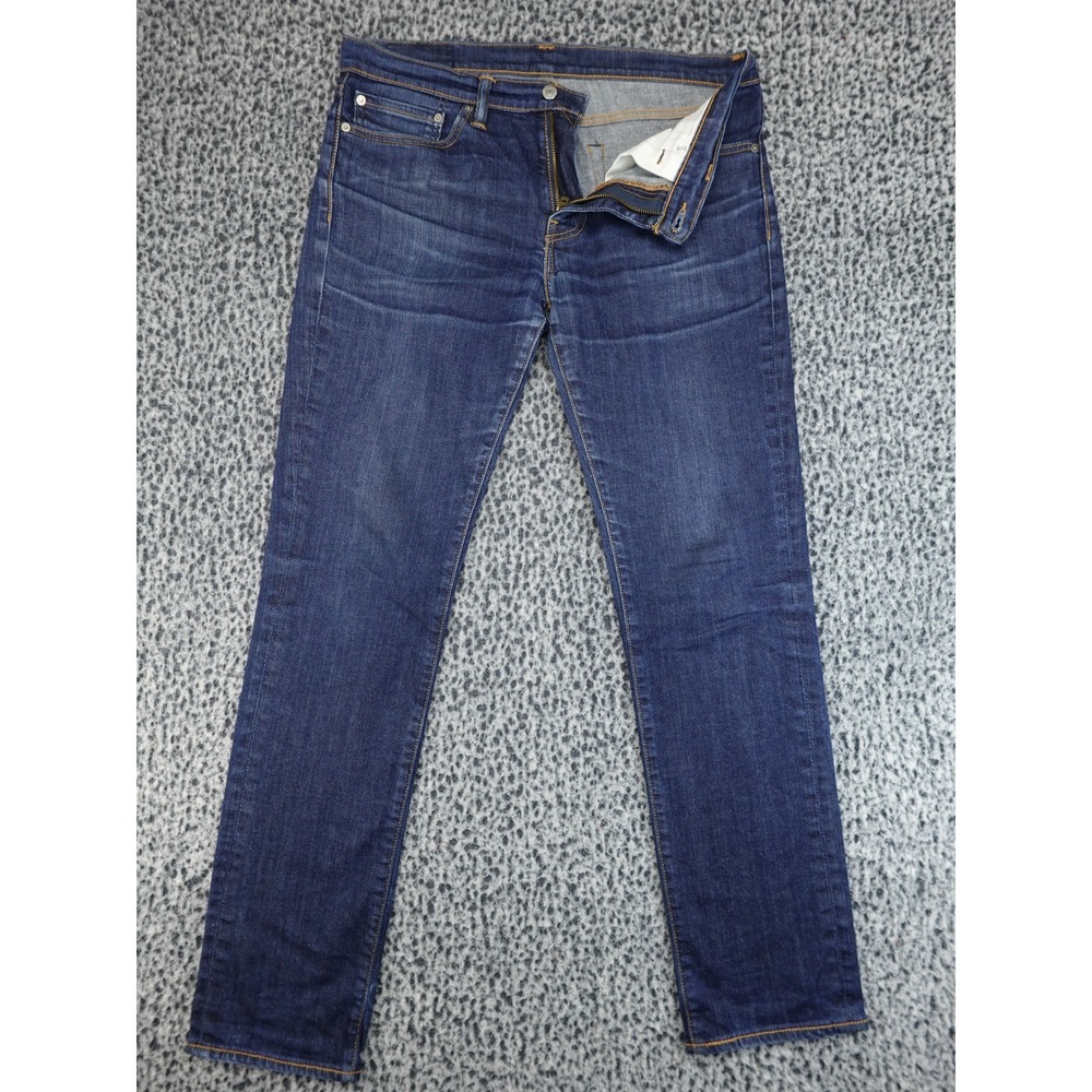 Levi's 511 Slim Fit Jeans Mens 34x34 Dark Blue 18511-0007 Stretch Denim